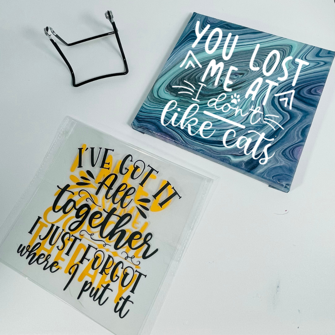Acrylic Quotes Set 8x8 (choose 3 interchangeable quotes): Convivial