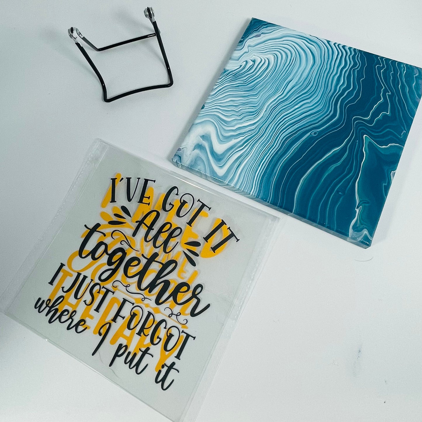 Acrylic Quotes Set 8x8 (choose 3 interchangeable quotes): Antimacassar