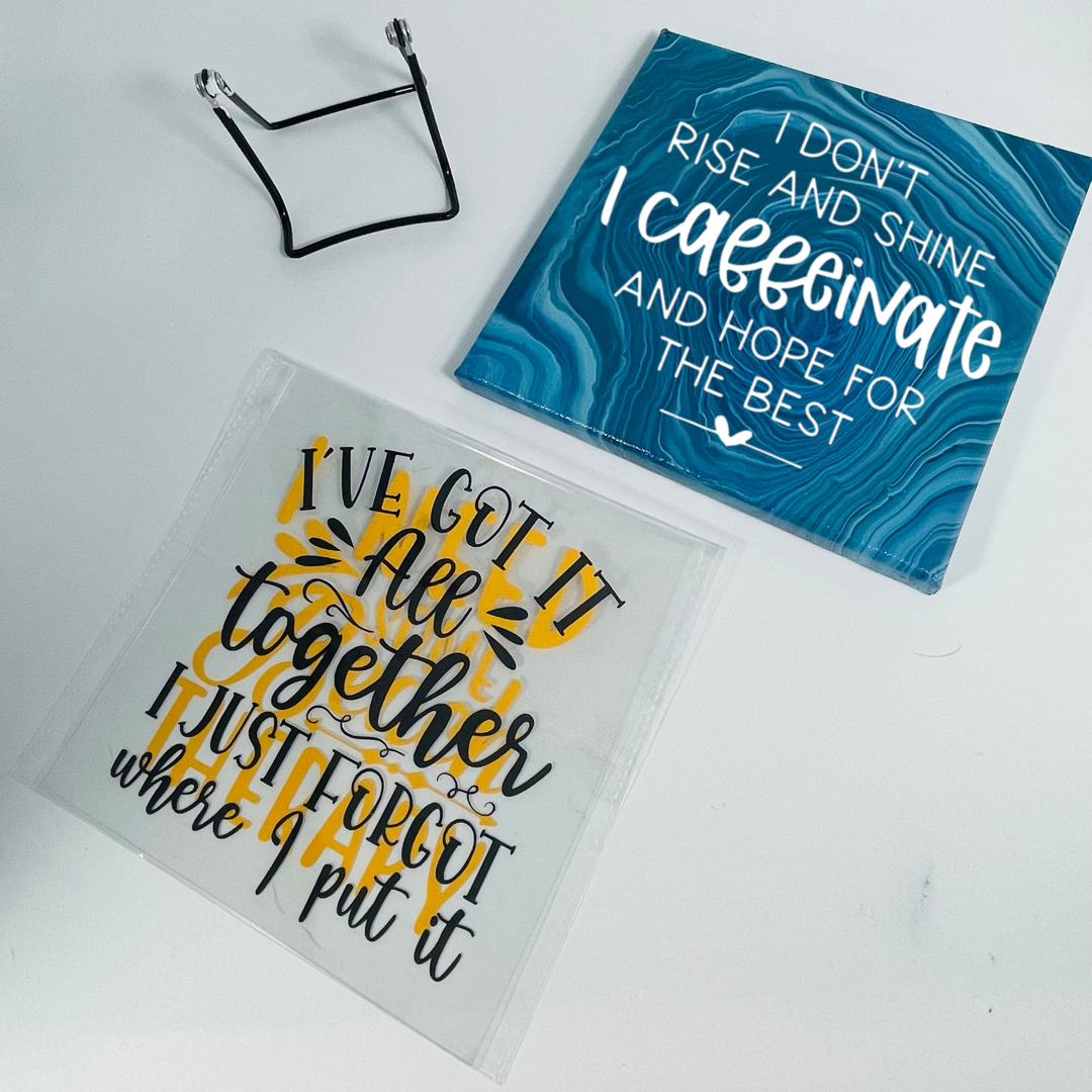 Acrylic Quotes Set 8x8 (choose 3 interchangeable quotes): Bedlam