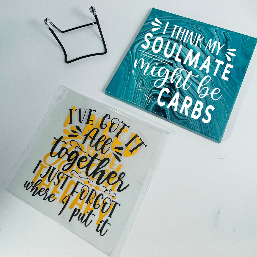 Acrylic Quotes Set 8x8 (choose 3 interchangeable quotes): Bulbous