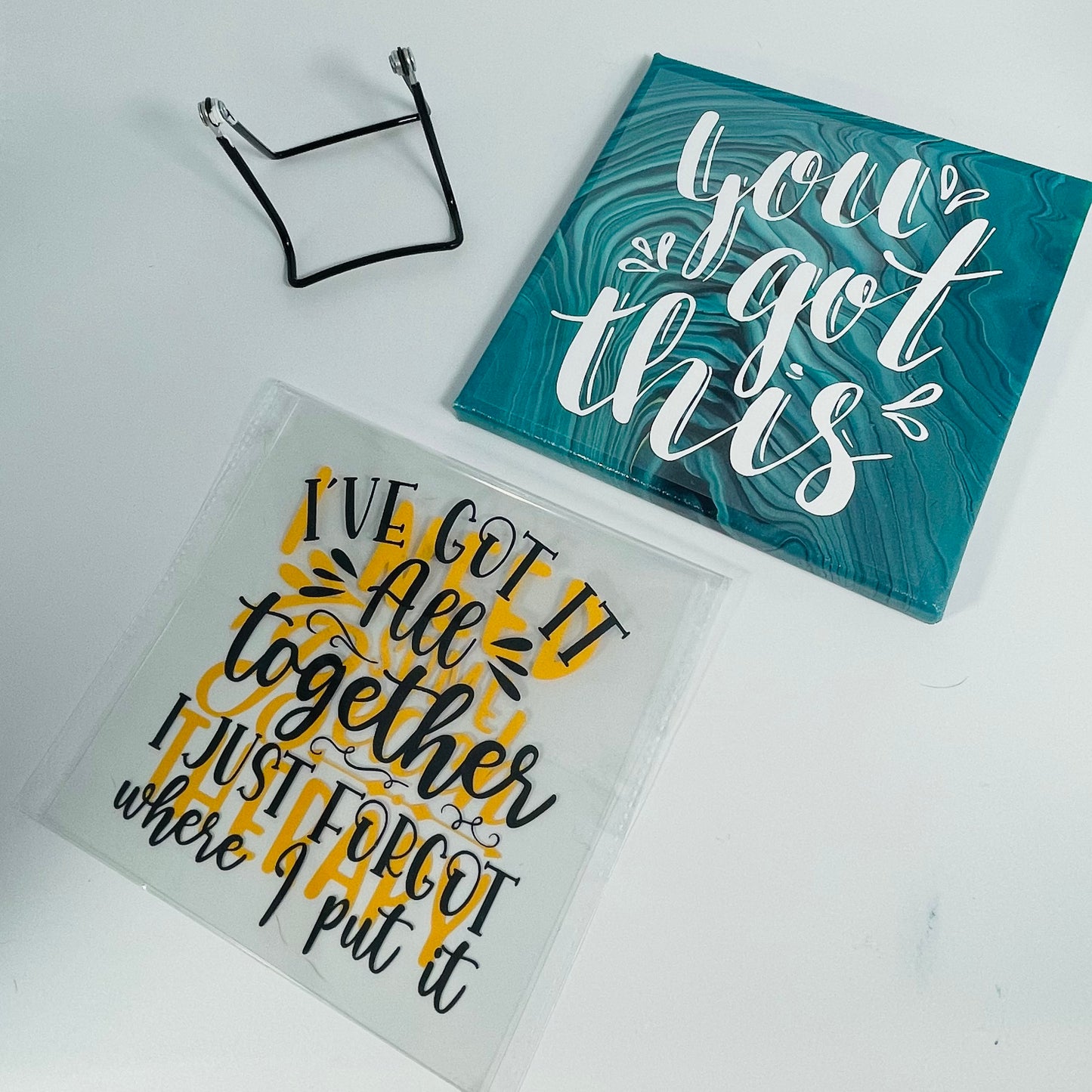 Acrylic Quotes Set 8x8 (choose 3 interchangeable quotes): Ballistic