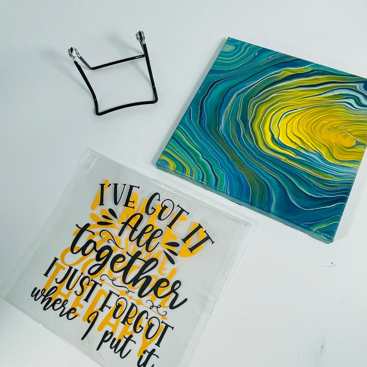 Acrylic Quotes Set 8x8 (choose 3 interchangeable quotes): Argle-bargle