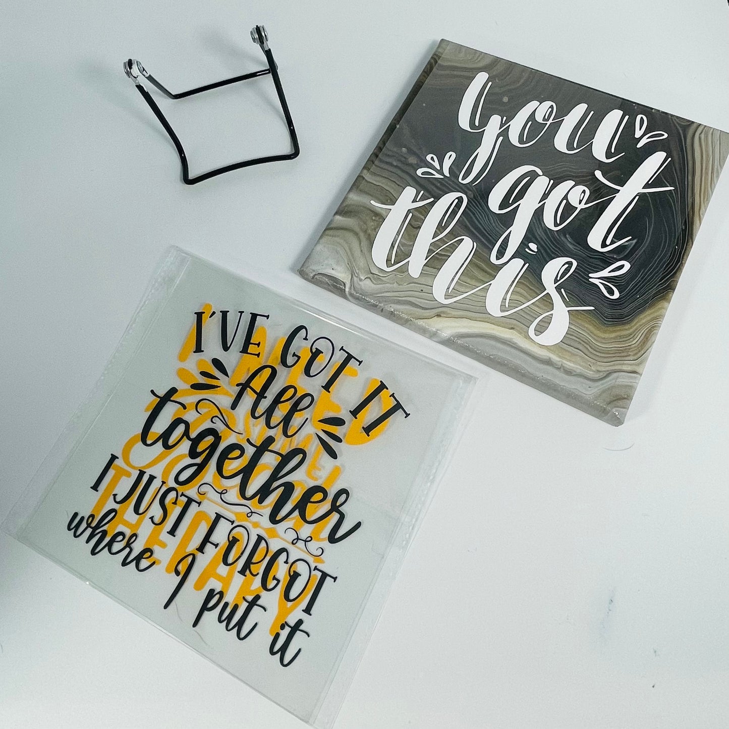Acrylic Quotes Set 8x8 (choose 3 interchangeable quotes): Bafflegab