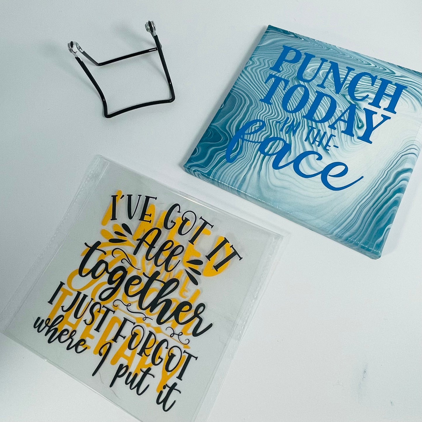 Acrylic Quotes Set 8x8 (choose 3 interchangeable quotes): Alcazar