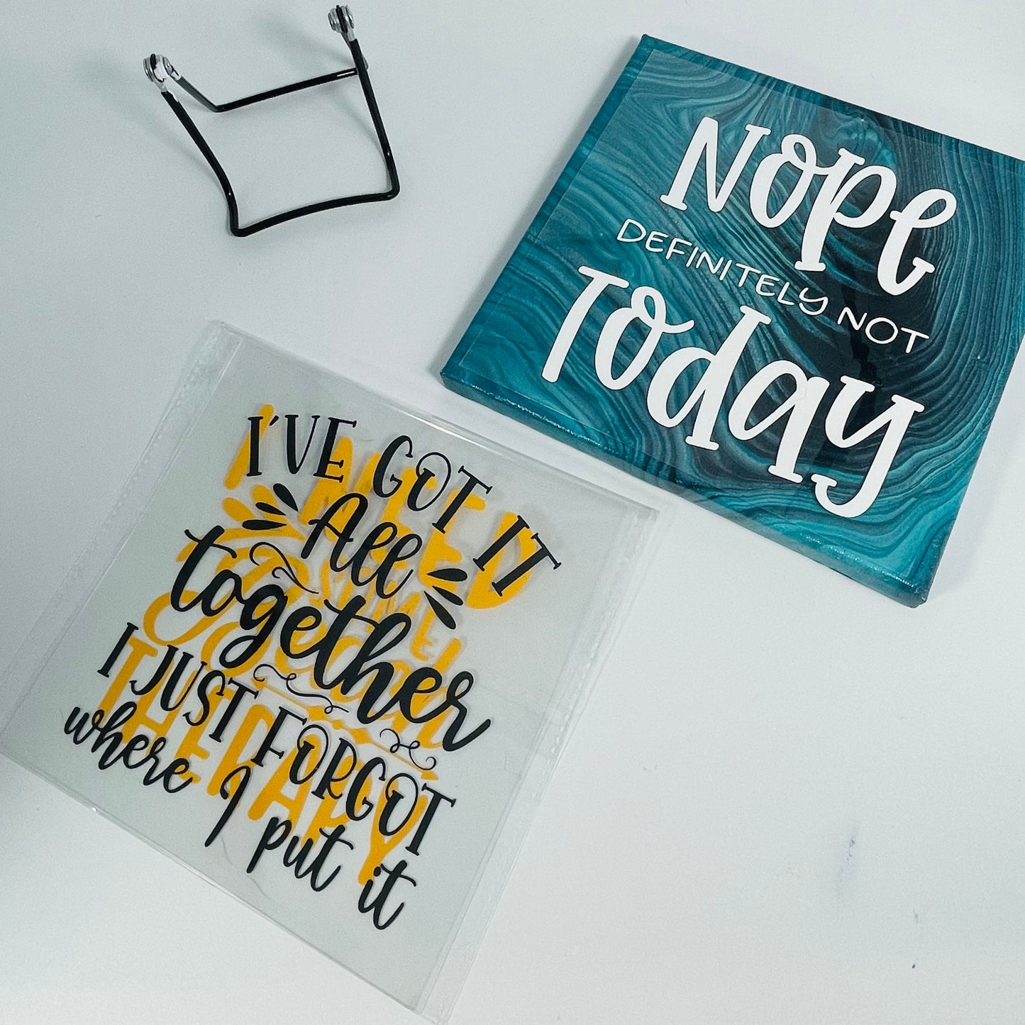 Acrylic Quotes Set 8x8 (choose 3 interchangeable quotes): Alfresco